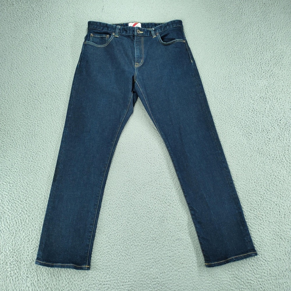 Best Made Co. B21 Raw Jeans Mens 34x30 Blue Selvedge Slim Straight Denim Stretch